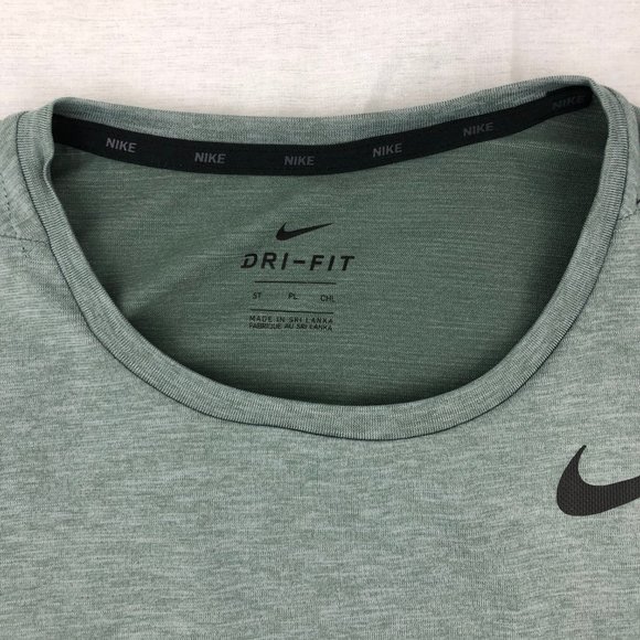 NEW Nike Mens Standard Dri-Fit Athletic Tee Green - Picture 4 of 8